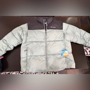 Columbia - Puffect III Jacket - XXL black and aqua blue NWT